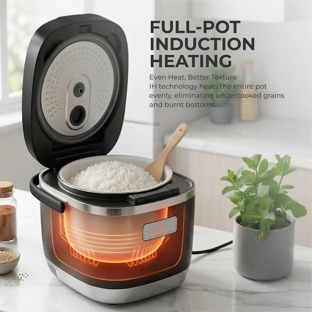 SRI CERA IQ |  Intelligent Ceramic IH Low Carb Grain Cooker