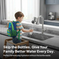 SRI FilterPro Premium Faucet Mounted Water Filters for Families