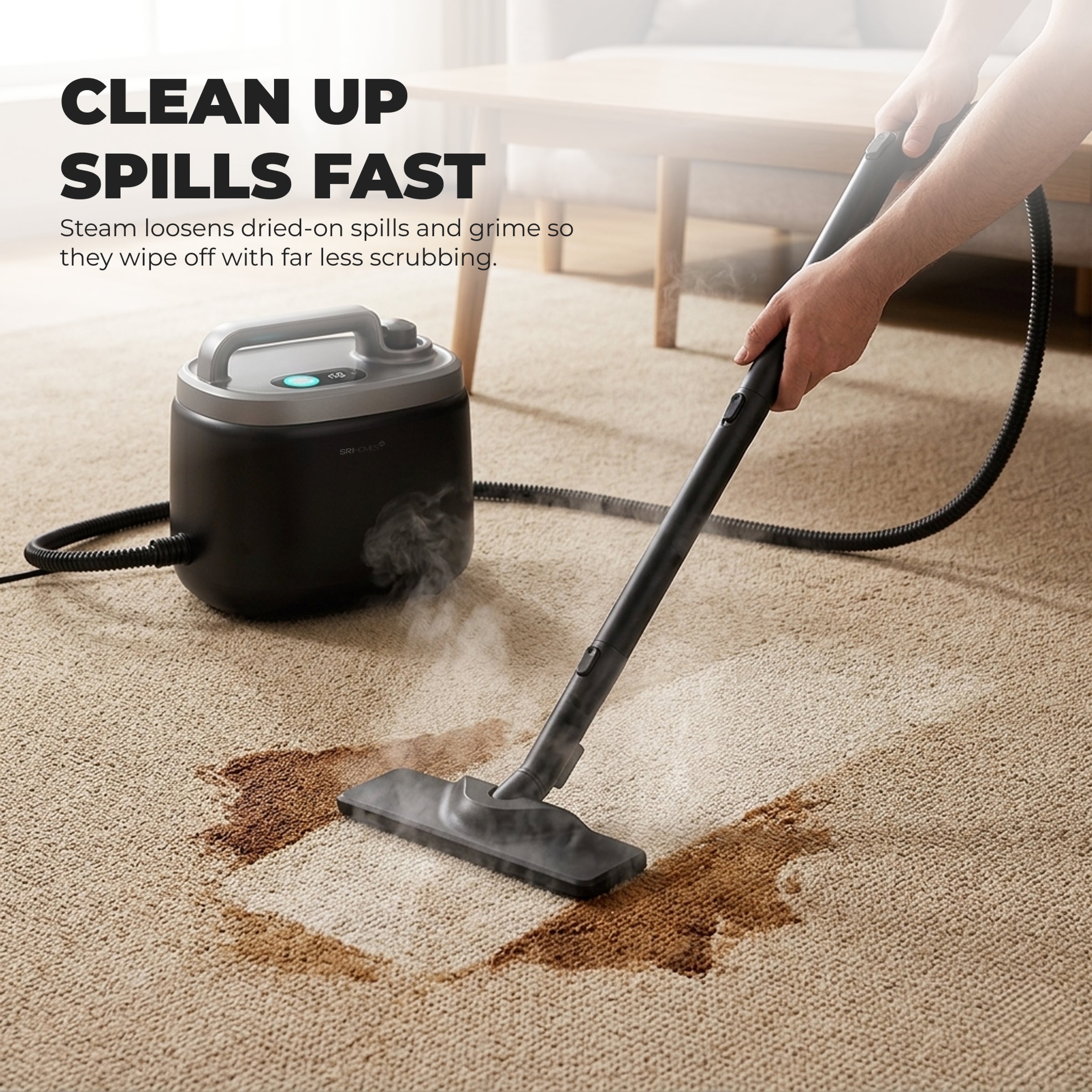 SRI Powermist Pro Handheld Steam Cleaner